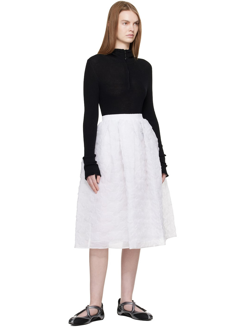CECILIE BAHNSEN White CBmala Midi Skirt outlook