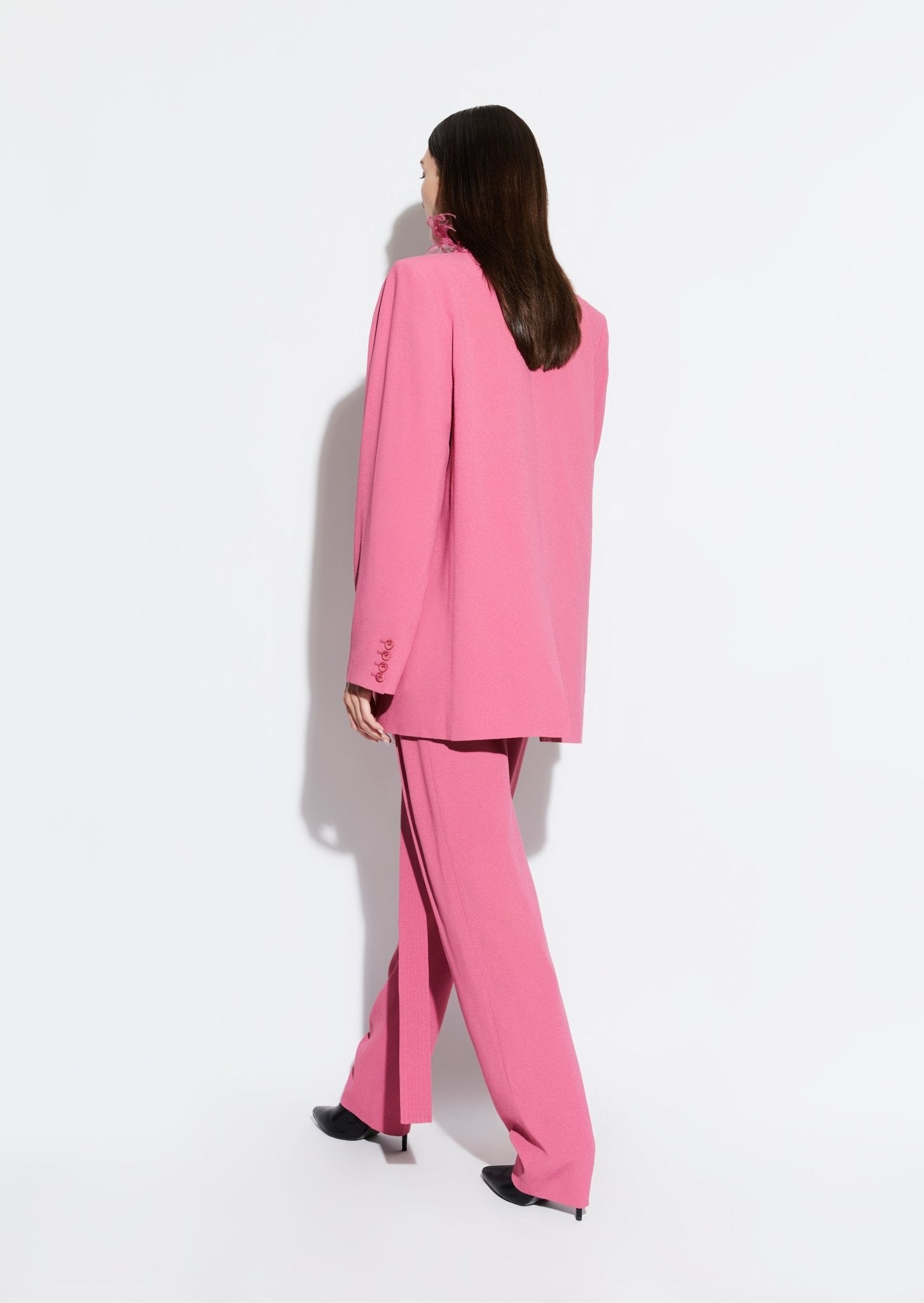 Pebble Crepe Belted Trouser - 3