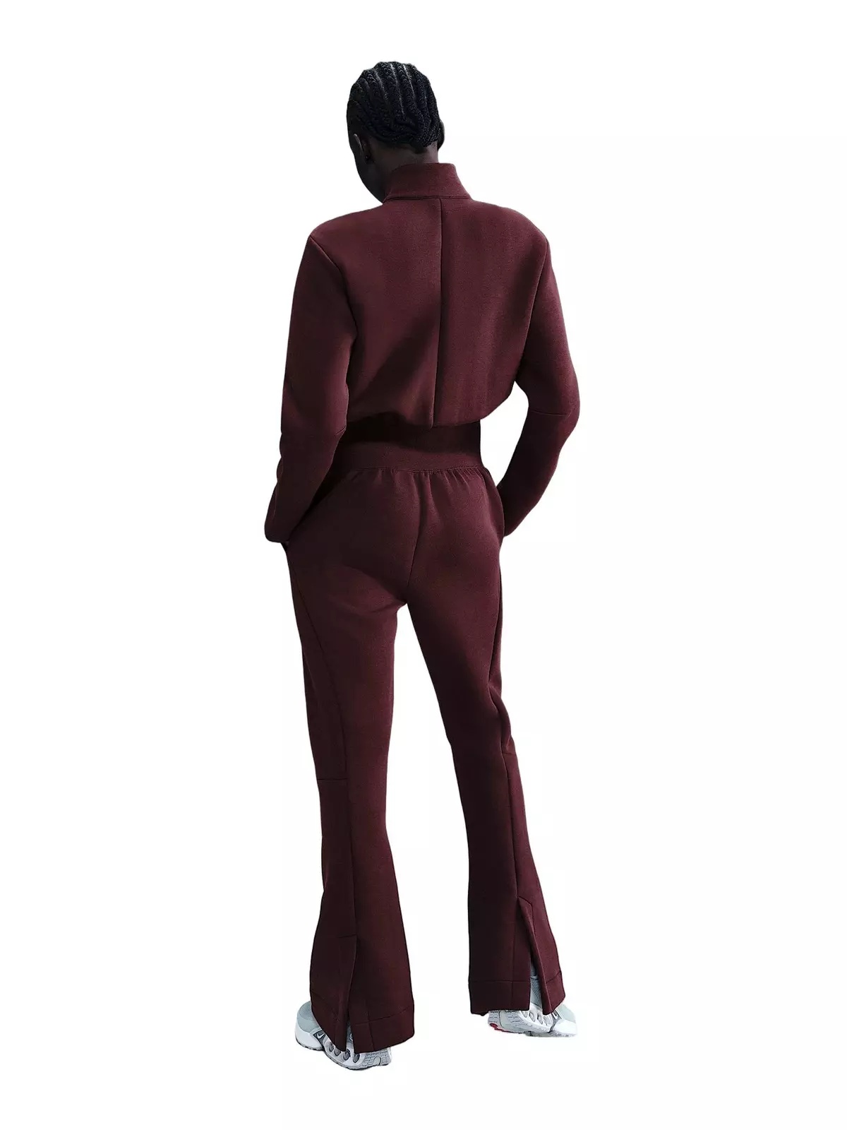 Women's Sportswear Tech Fleece Jumpsuit -Burgundy - 2
