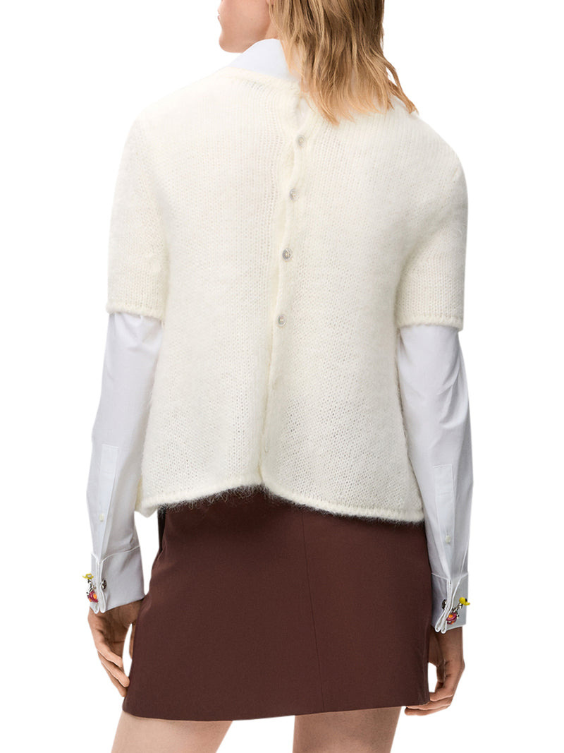 Loewe Women Mohair Blend Short-Sleeved Sweater - 4