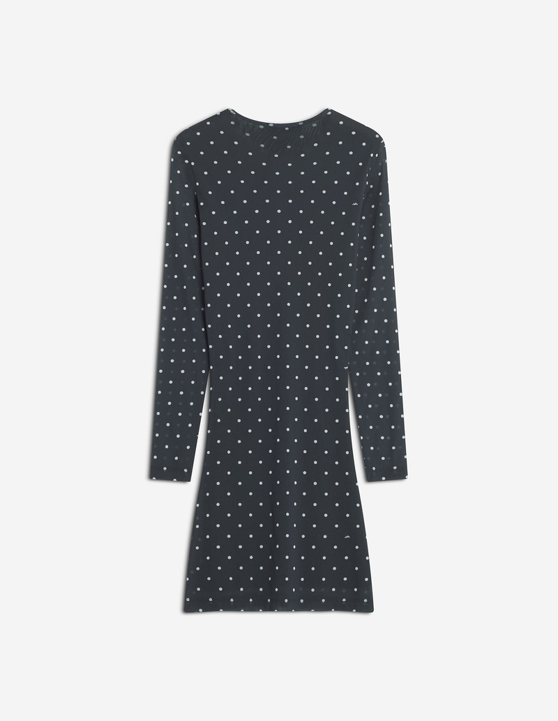 POLKA DOT MESH MINI DRESS 6