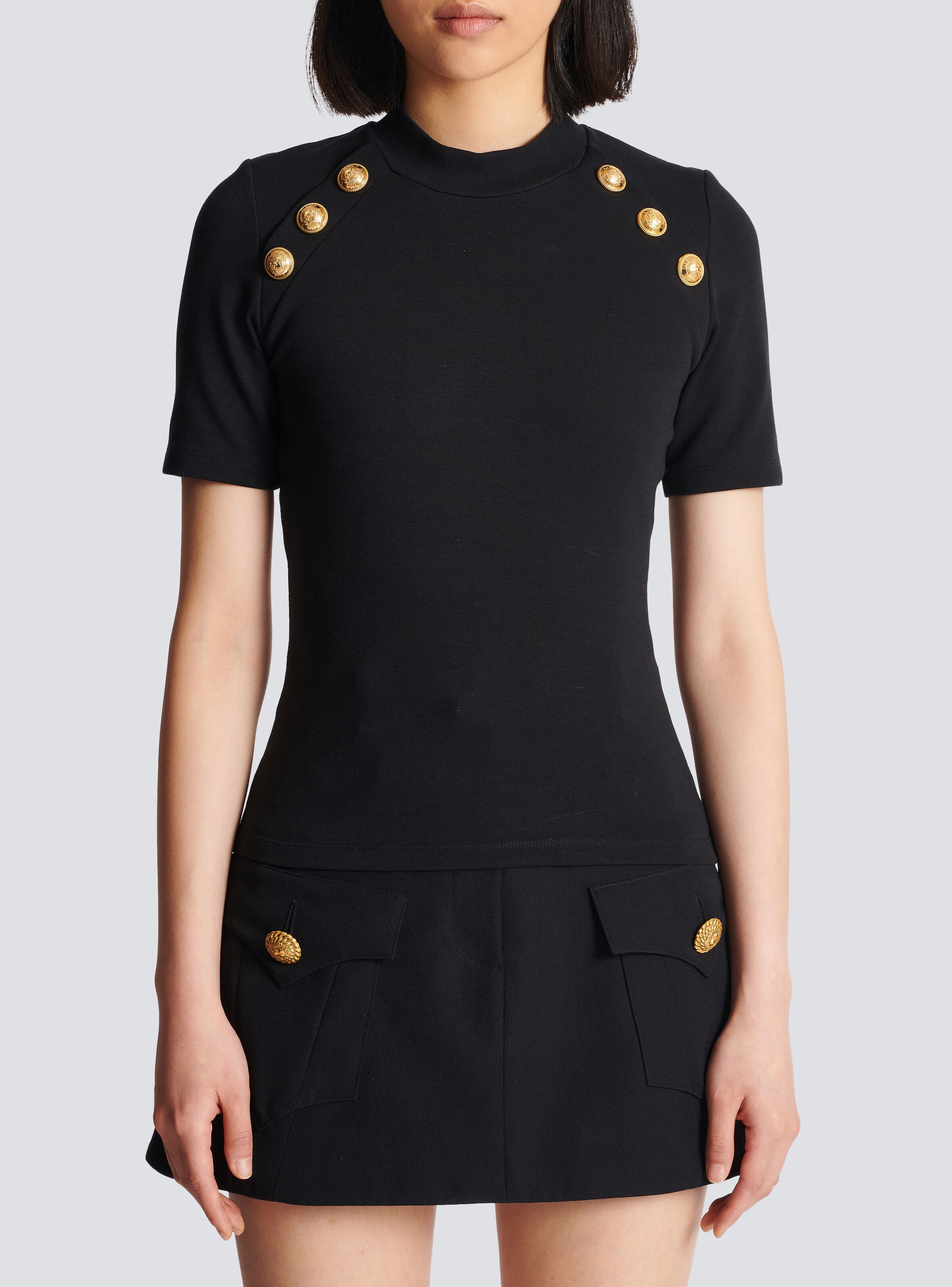 6-button jersey T-shirt - 6