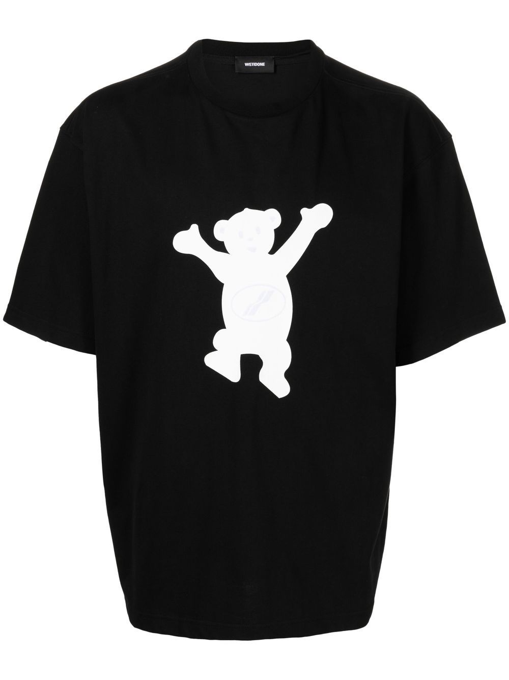 teddy bear print T-shirt - 1