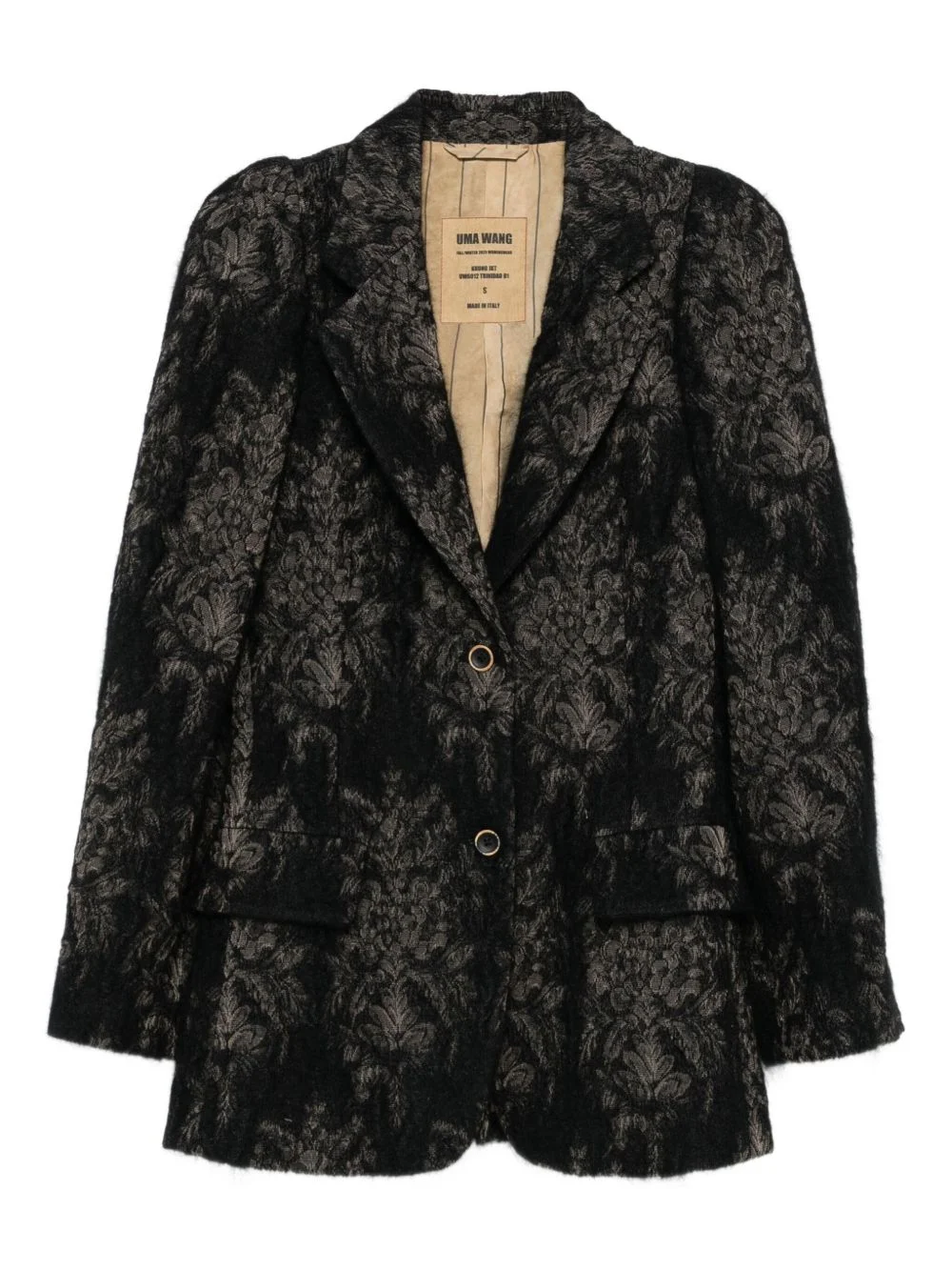 floral-motif blazer - 1