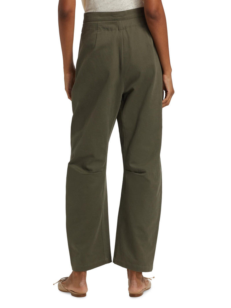 Women's Everything Tie-Waist Barrel-Leg Pants - Olive 5
