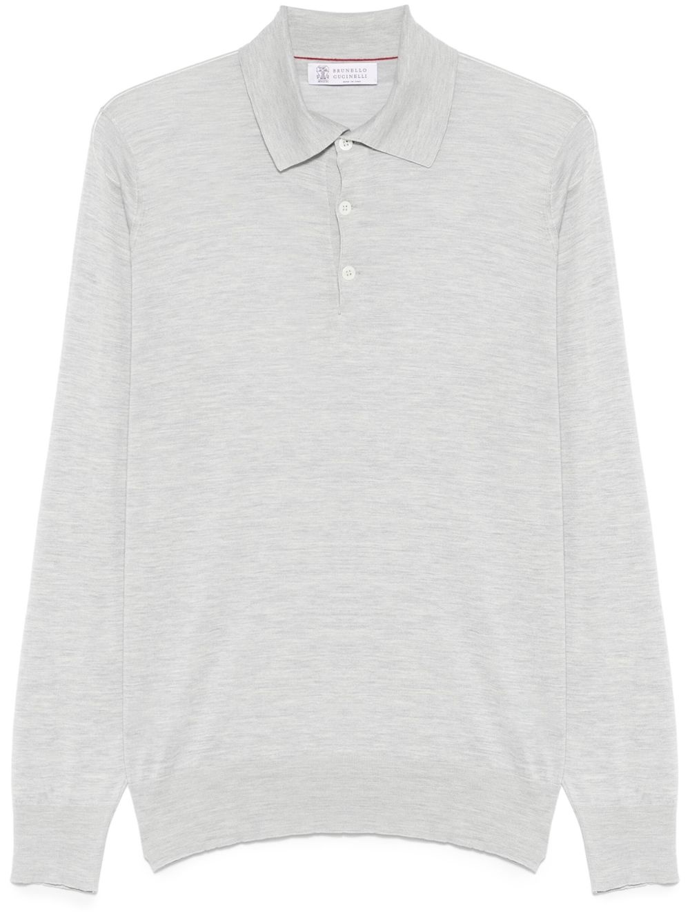 fine-knit polo shirt - 1