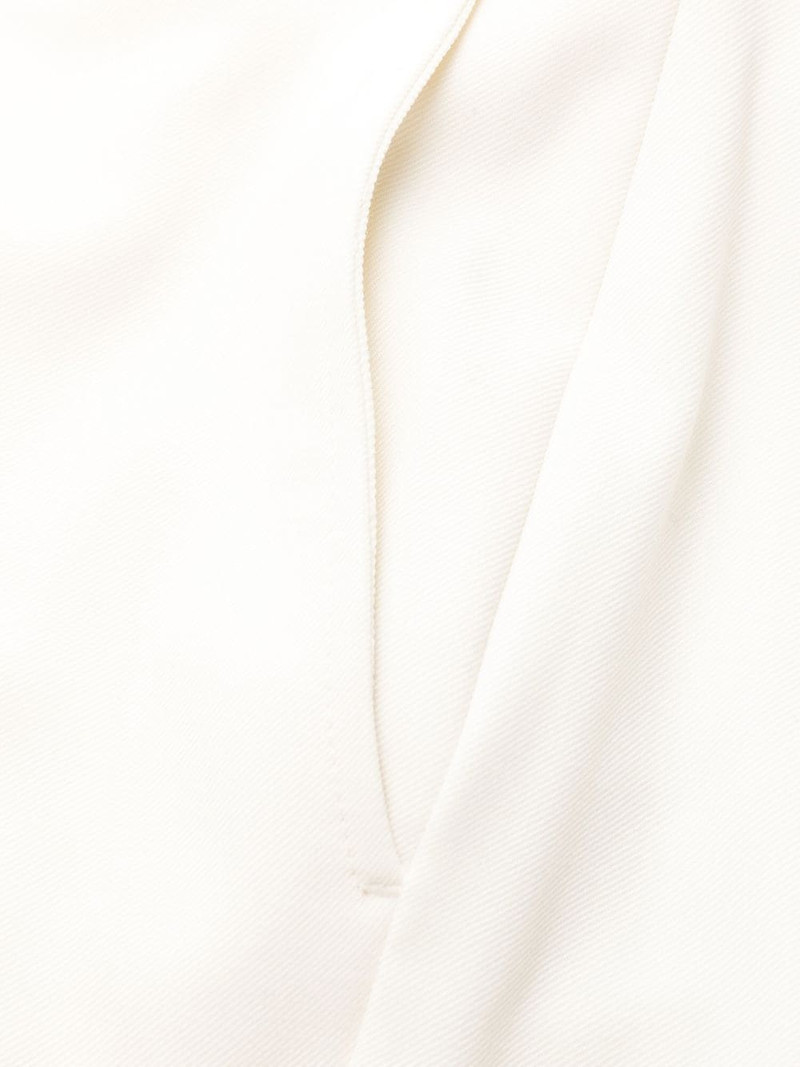 satin-waistband detail trousers 6