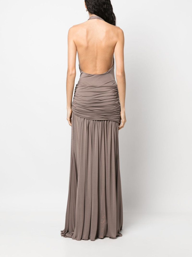 halterneck backless gown 4