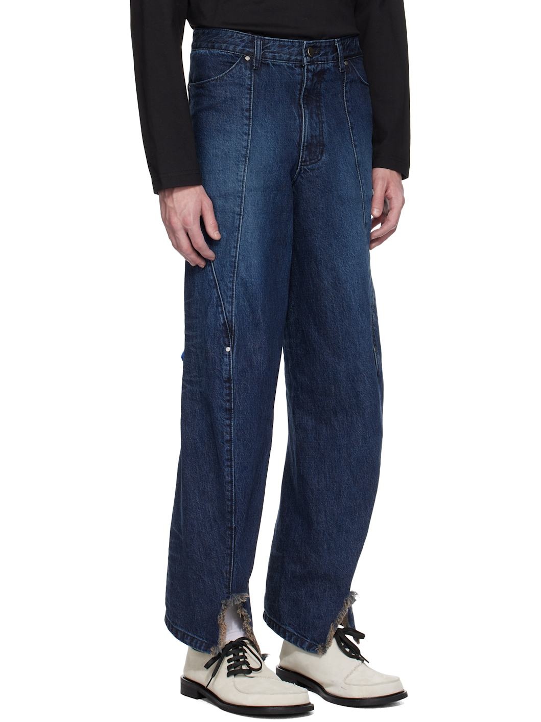 Blue Twisted Jeans - 2