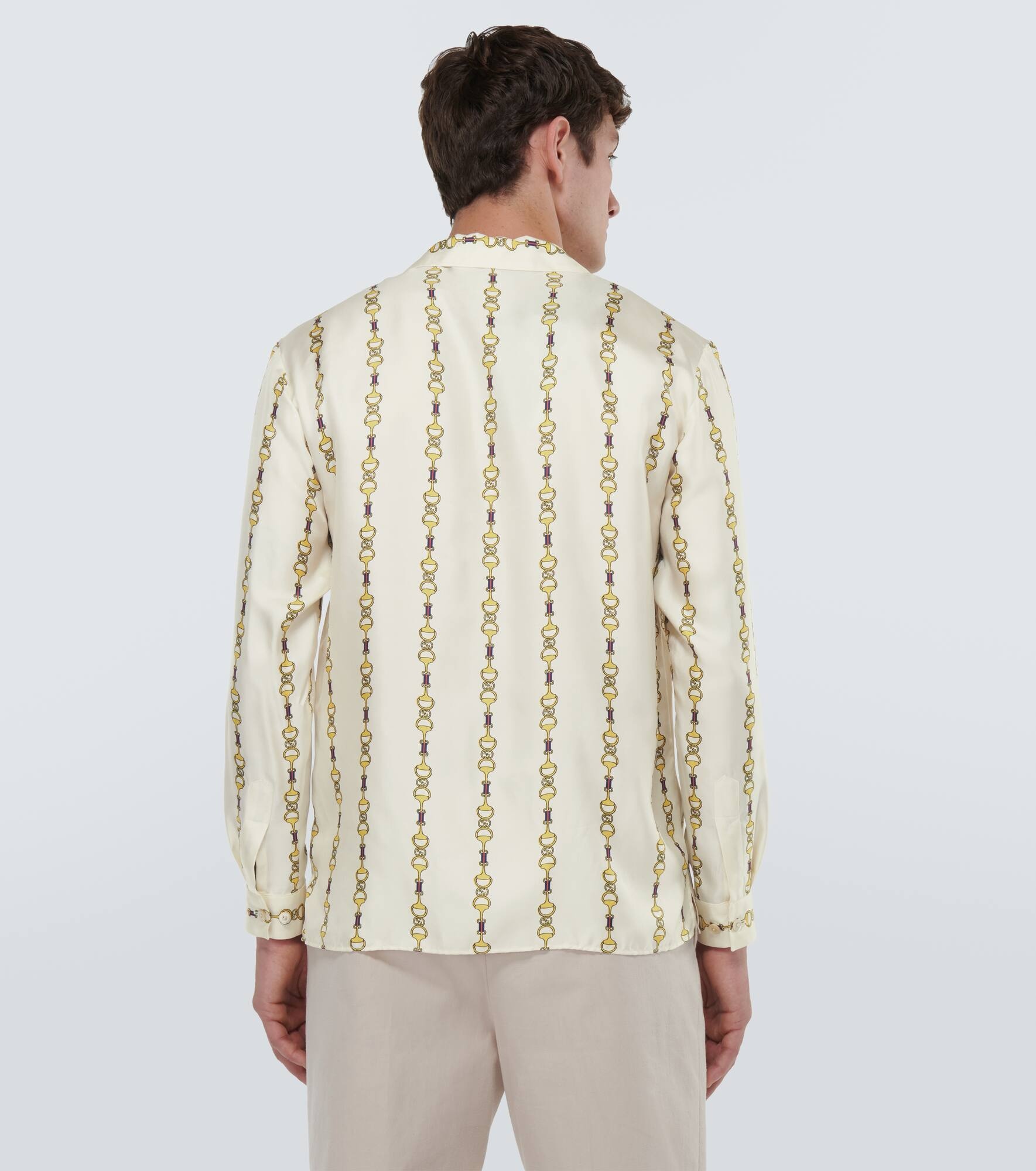 Horsebit silk shirt - 4