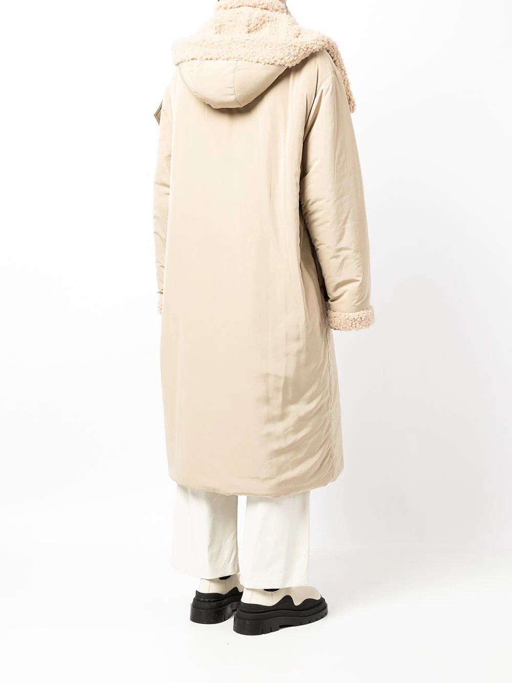 garment-dyed parka coat - 4