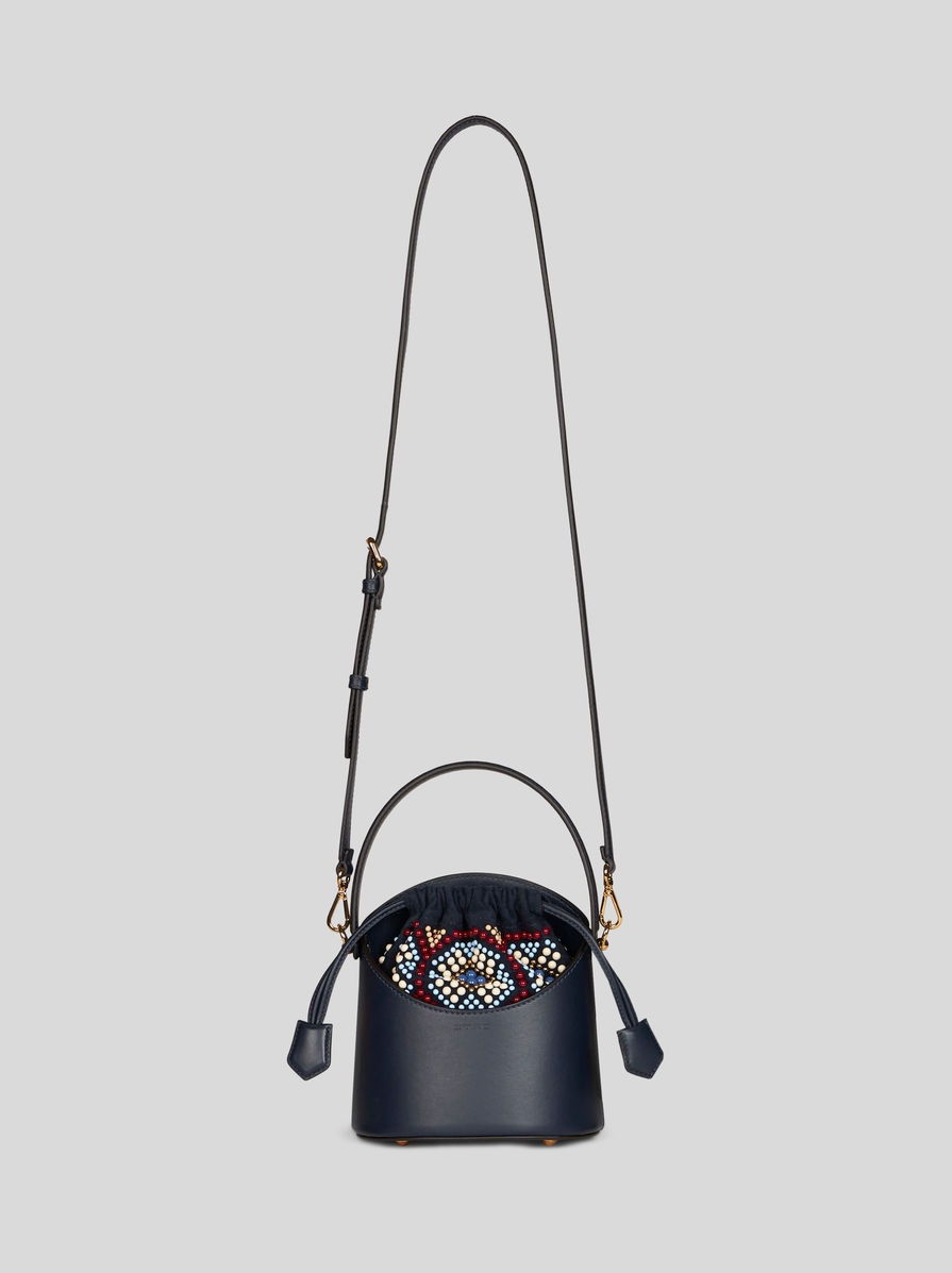 MINI LEATHER SATURNO BAG - 1