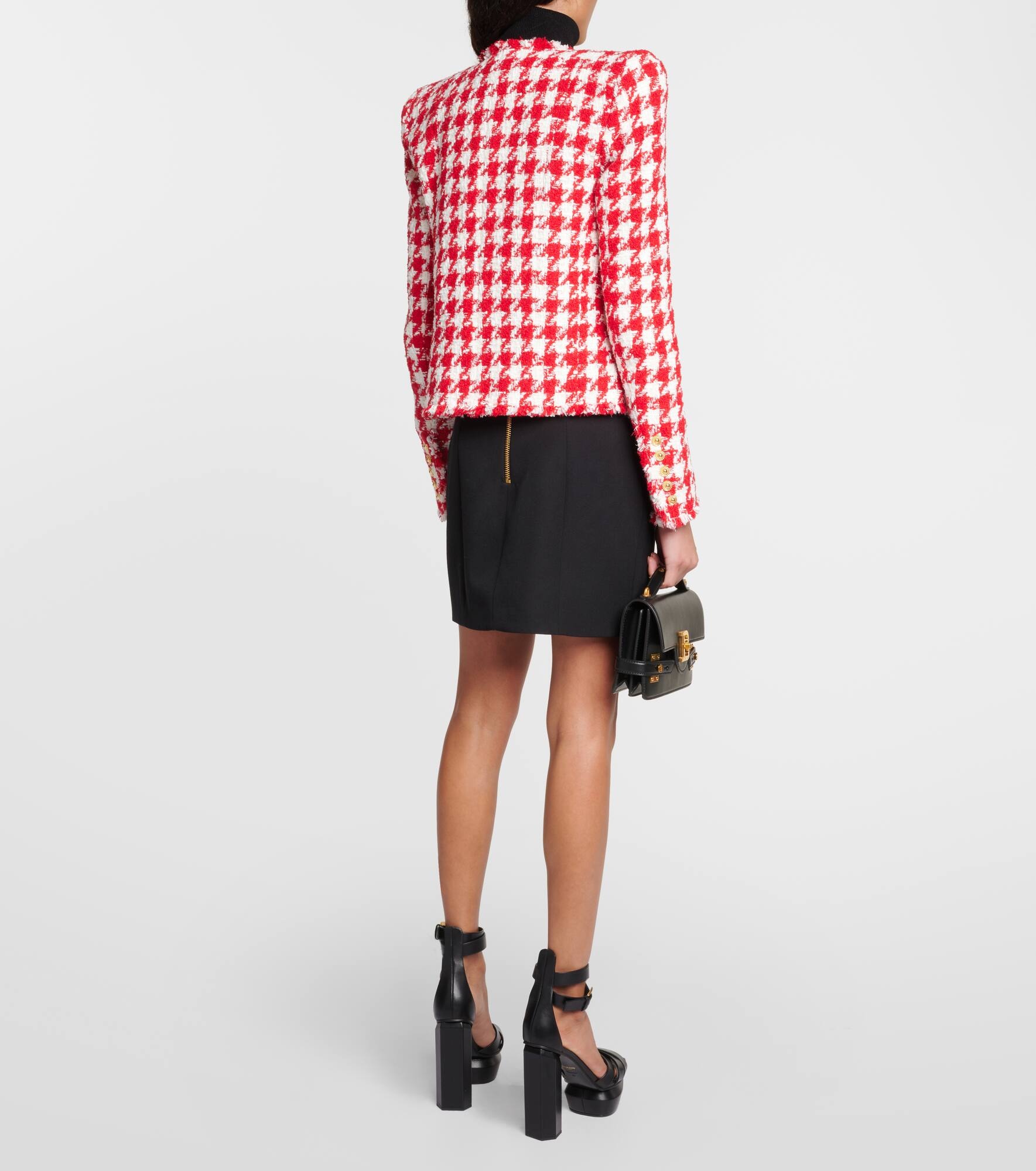 Houndstooth tweed jacket - 3