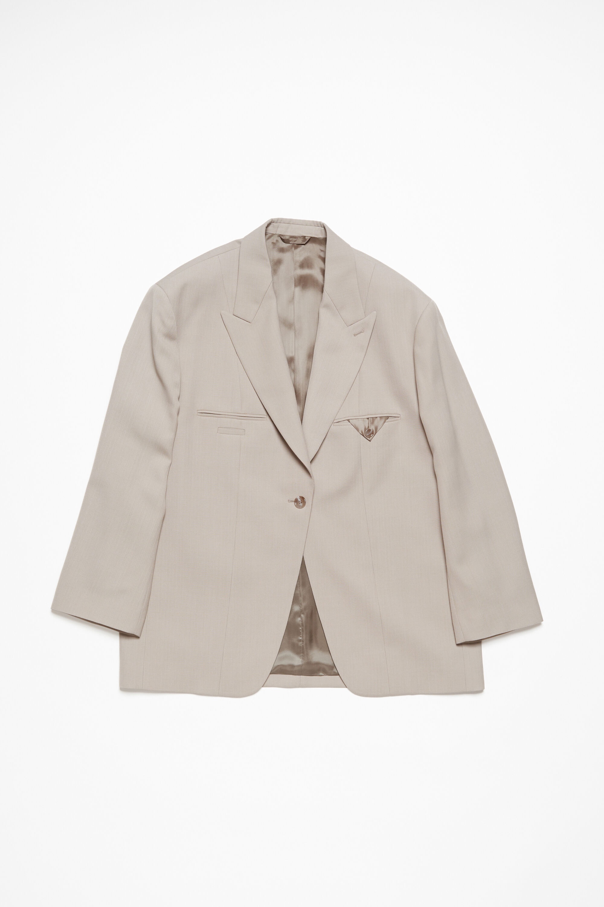 Single-breasted jacket - Cold beige - 6