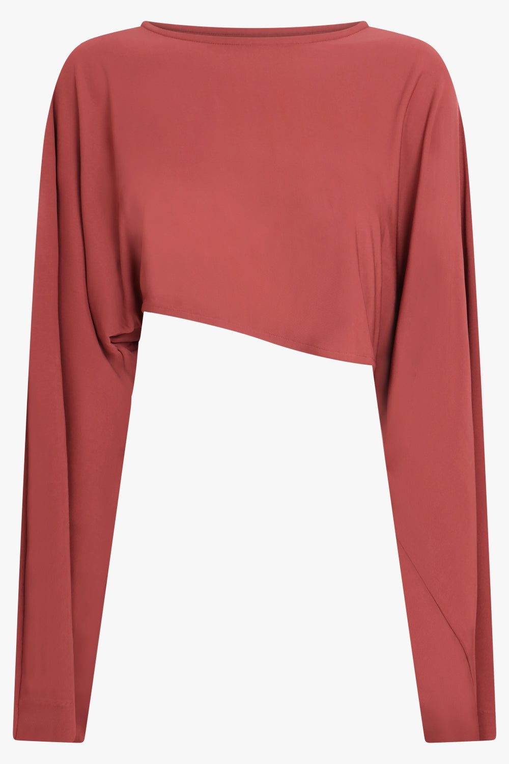 MOVERE LONG SLEEVE DRAPE TOP | TERRA - 1