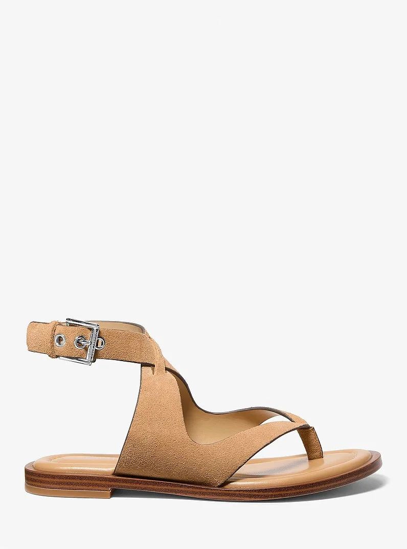Irene Suede Wrap Sandal - 1