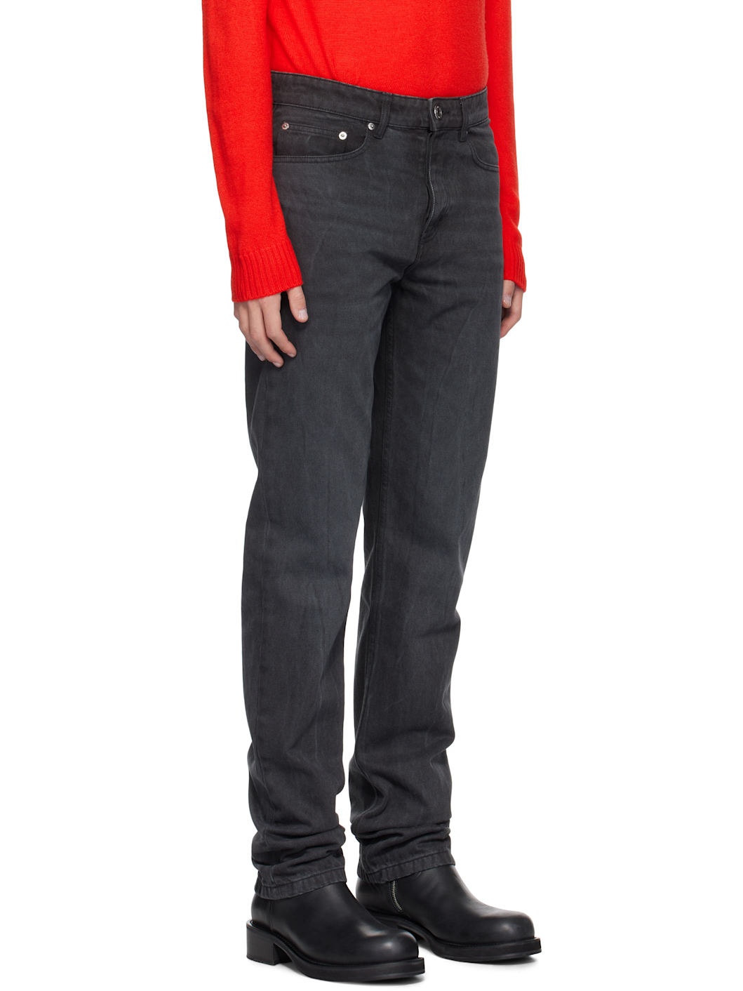 Black Classic Fit Jeans - 2