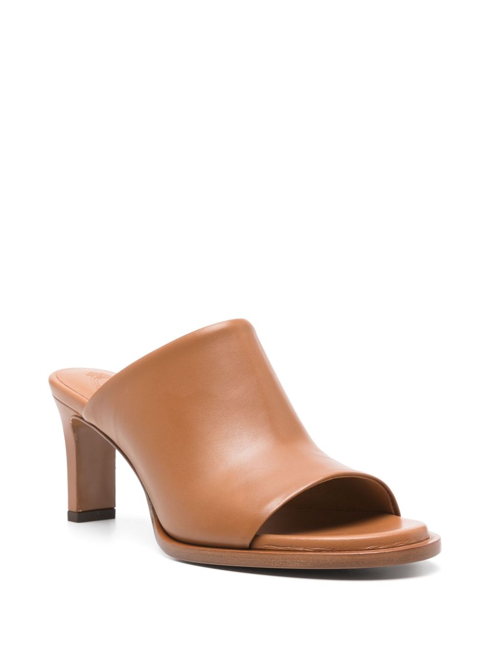 75mm leather mules - 2