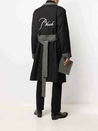 Rhude tie-waist coat outlook