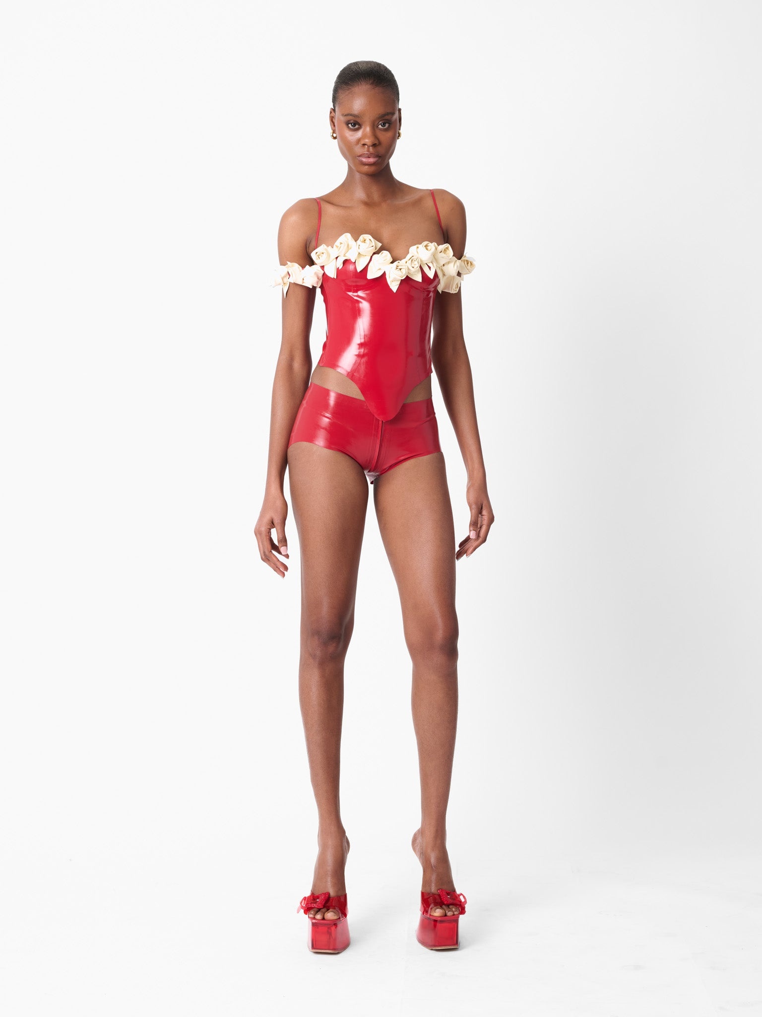 FANTASY CORSET TOP RED - 7