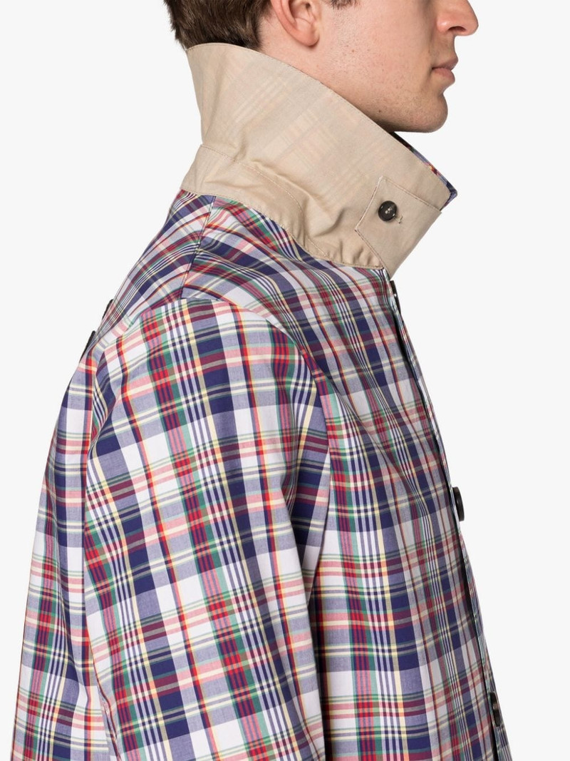 TORRENT BEIGE CHECK SHORT COTTON COAT 5