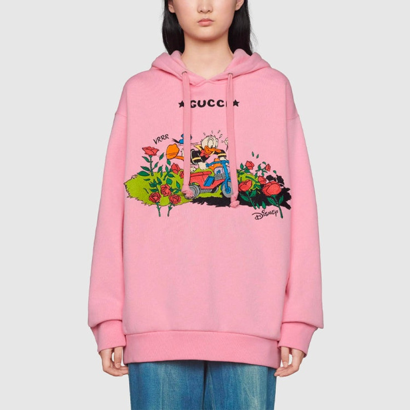 GUCCI Disney x Gucci Donald Duck cotton sweatshirt outlook