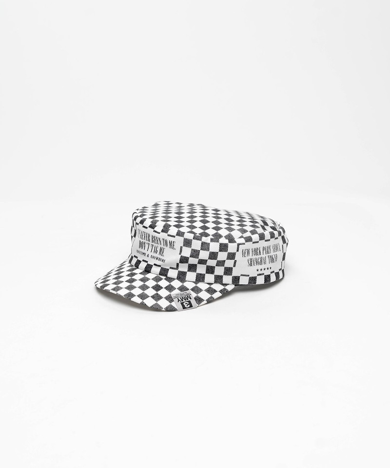 Maison MIHARAYASUHIRO Check Printed Work Cap outlook
