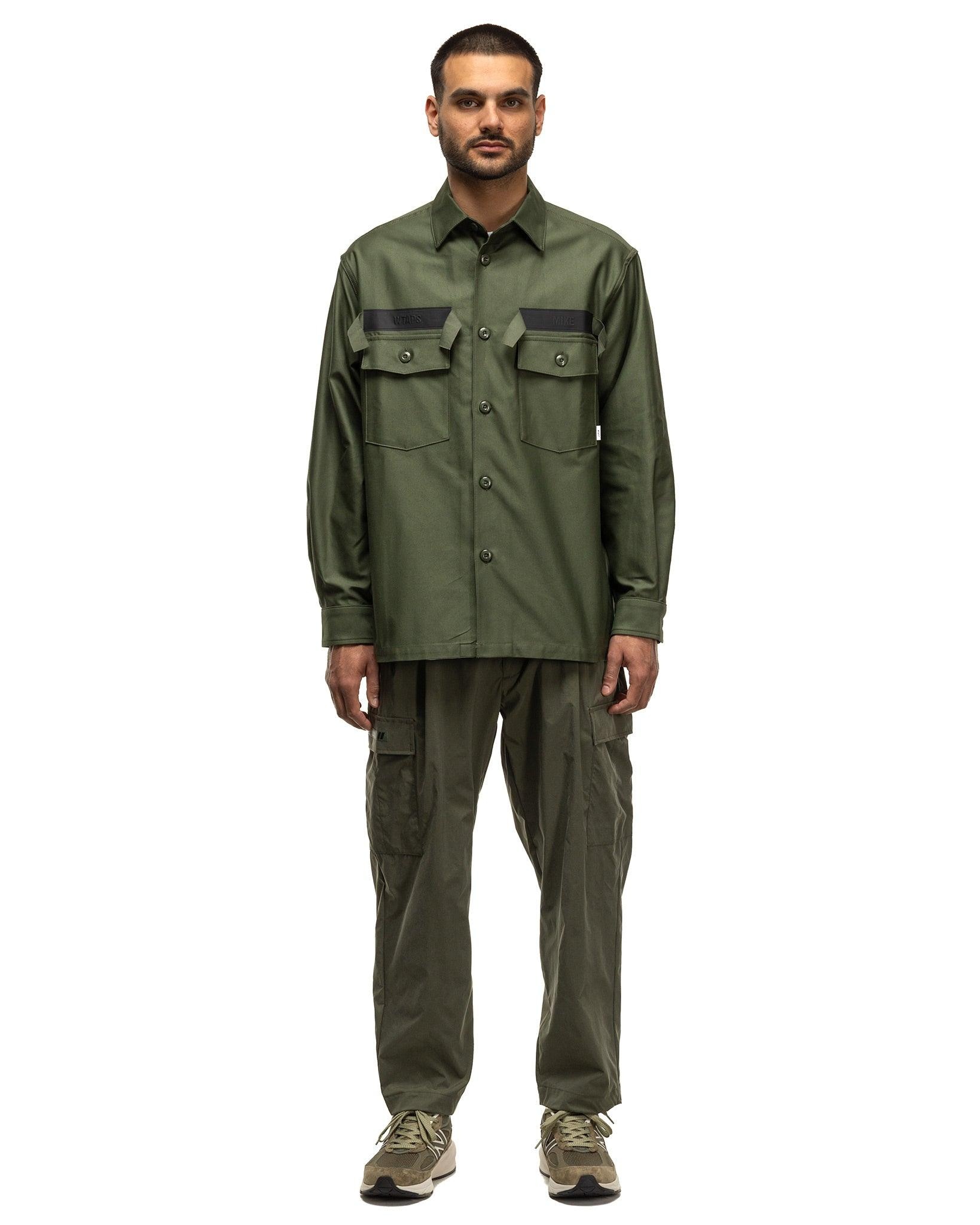 WTAPS CBW 01 / LS / Cotton. Satin. Identity Olive Drab | REVERSIBLE