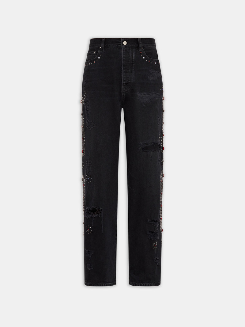 BONES STUDDED BAGGY JEAN 1