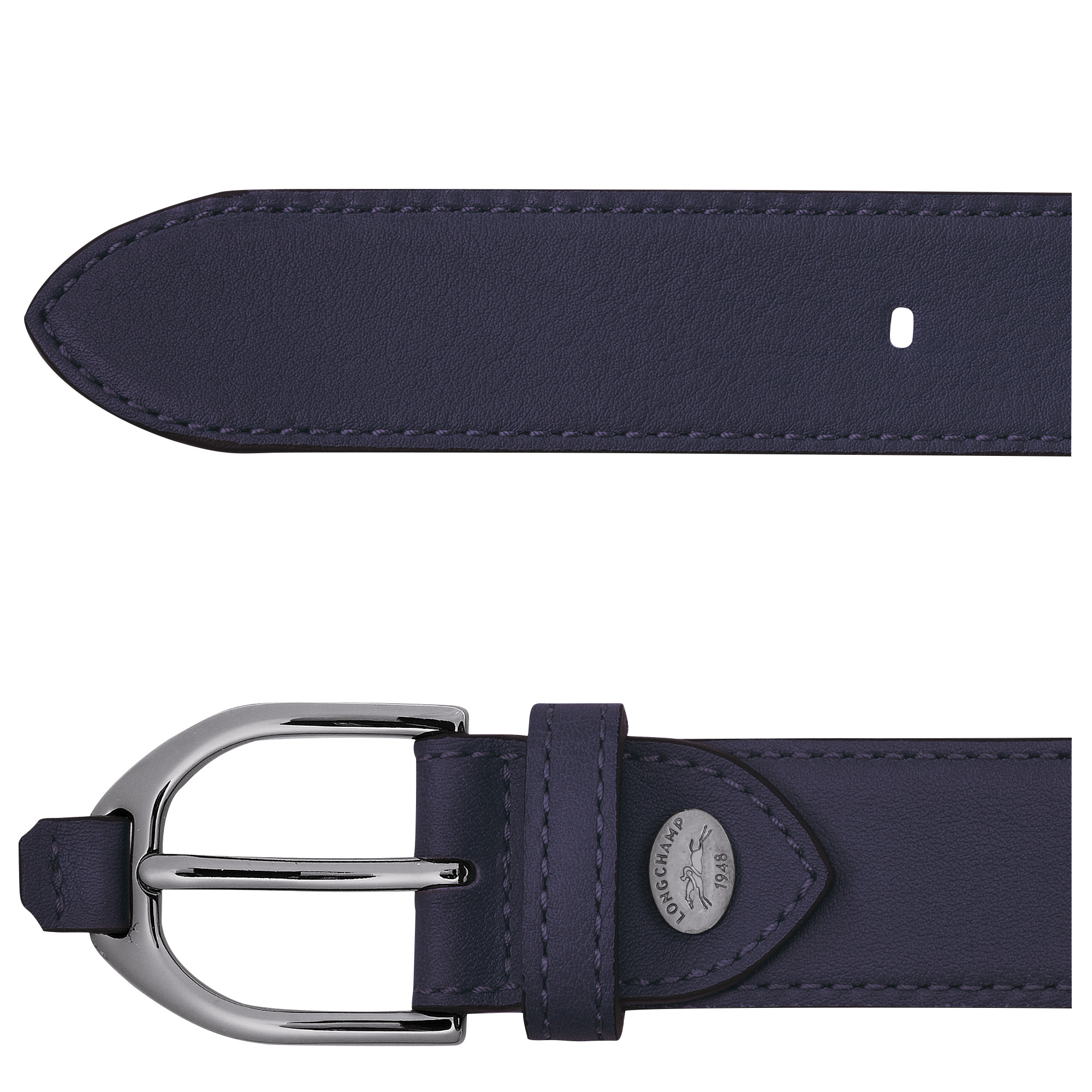 Longchamp 3D Ladies' belt Bilberry - Leather - 2