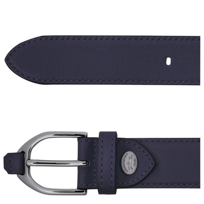 Longchamp Longchamp 3D Ladies' belt Bilberry - Leather outlook