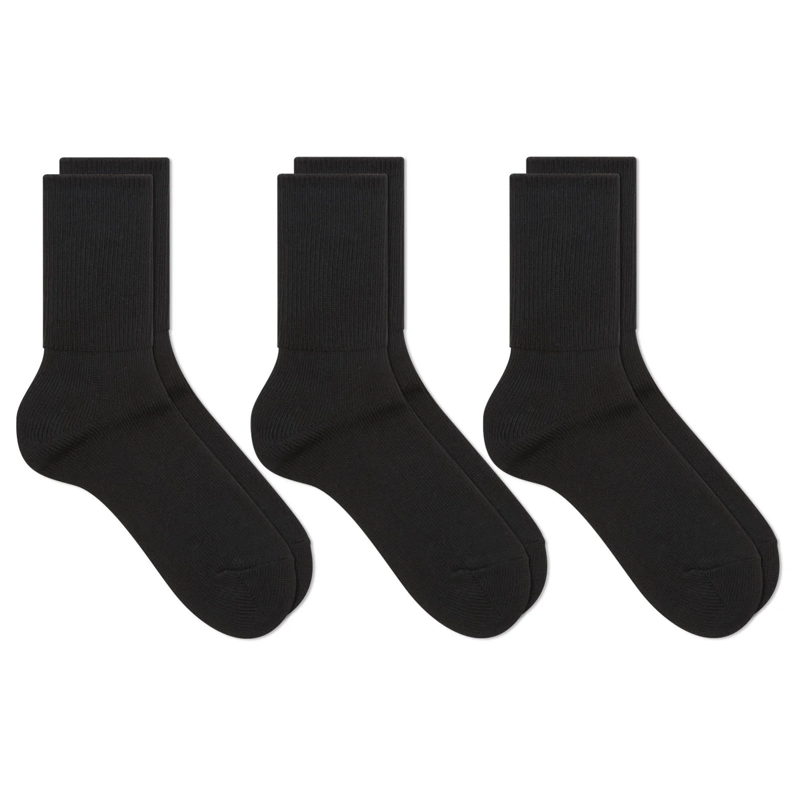 RoToTo Organic Daily Ribbed Crew Sock - 3 Pack - 1