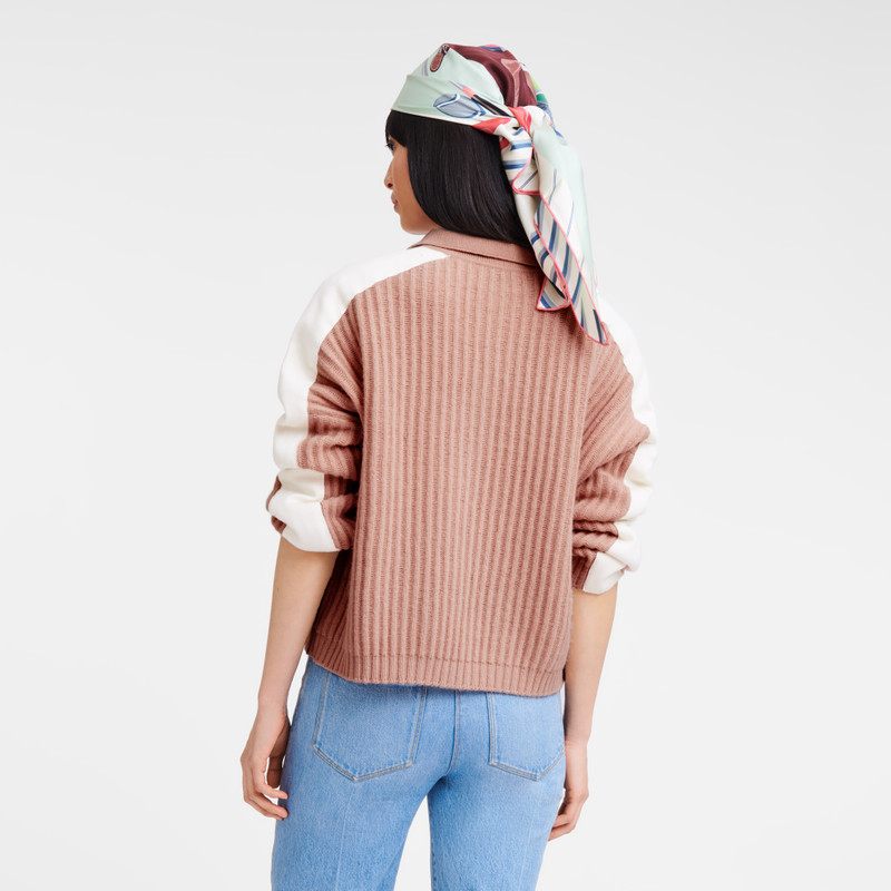 Polo collar jumper Nude - Knit 3