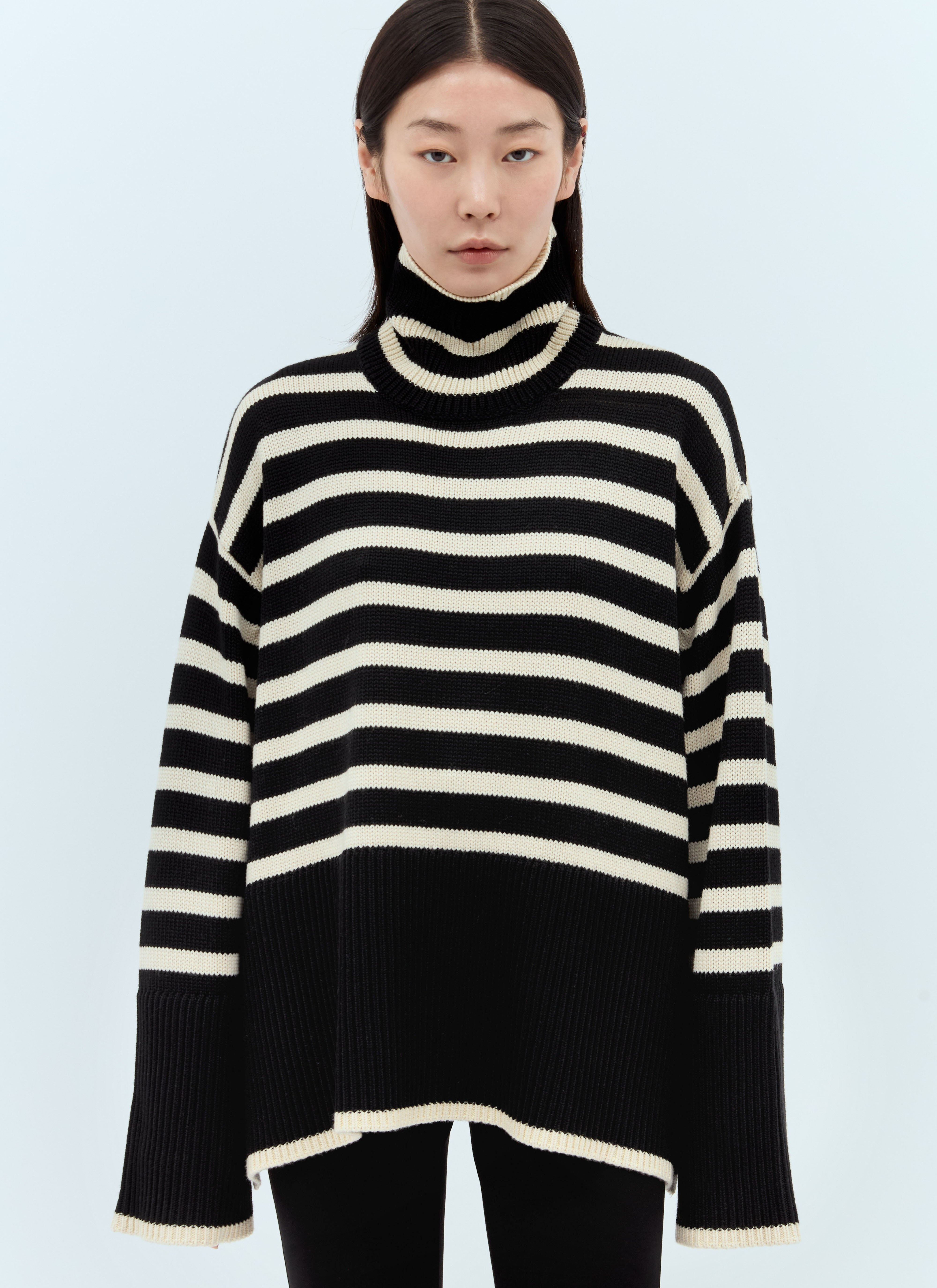 Signature Stripe Roll Neck Sweater - 1