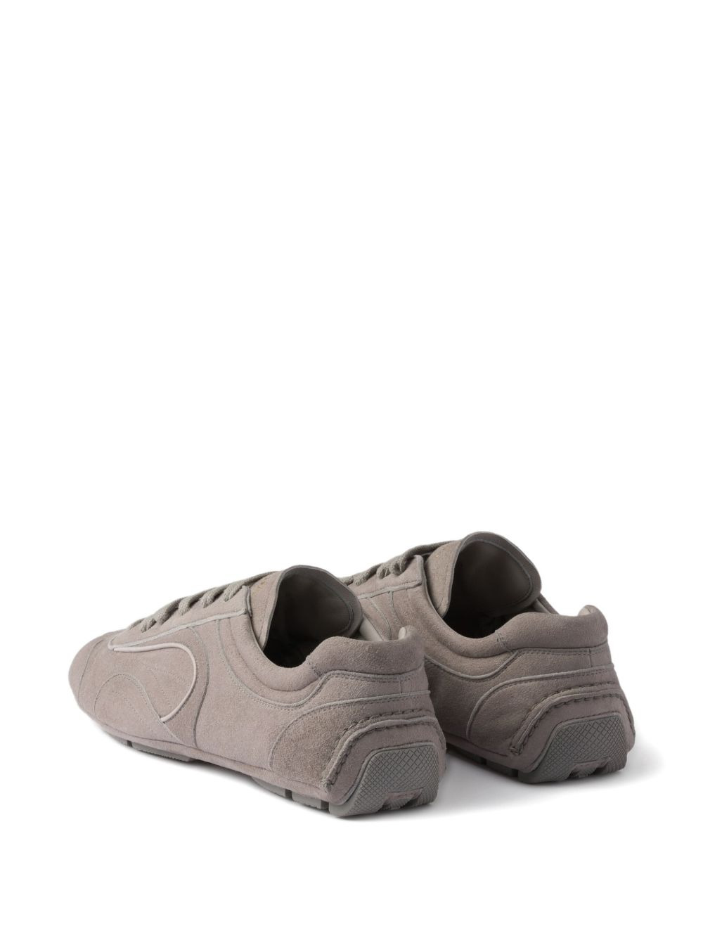 suede low-top sneakers - 3