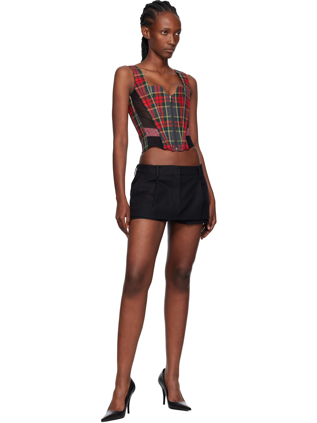 Red & Green Juliet Corset Top - 4