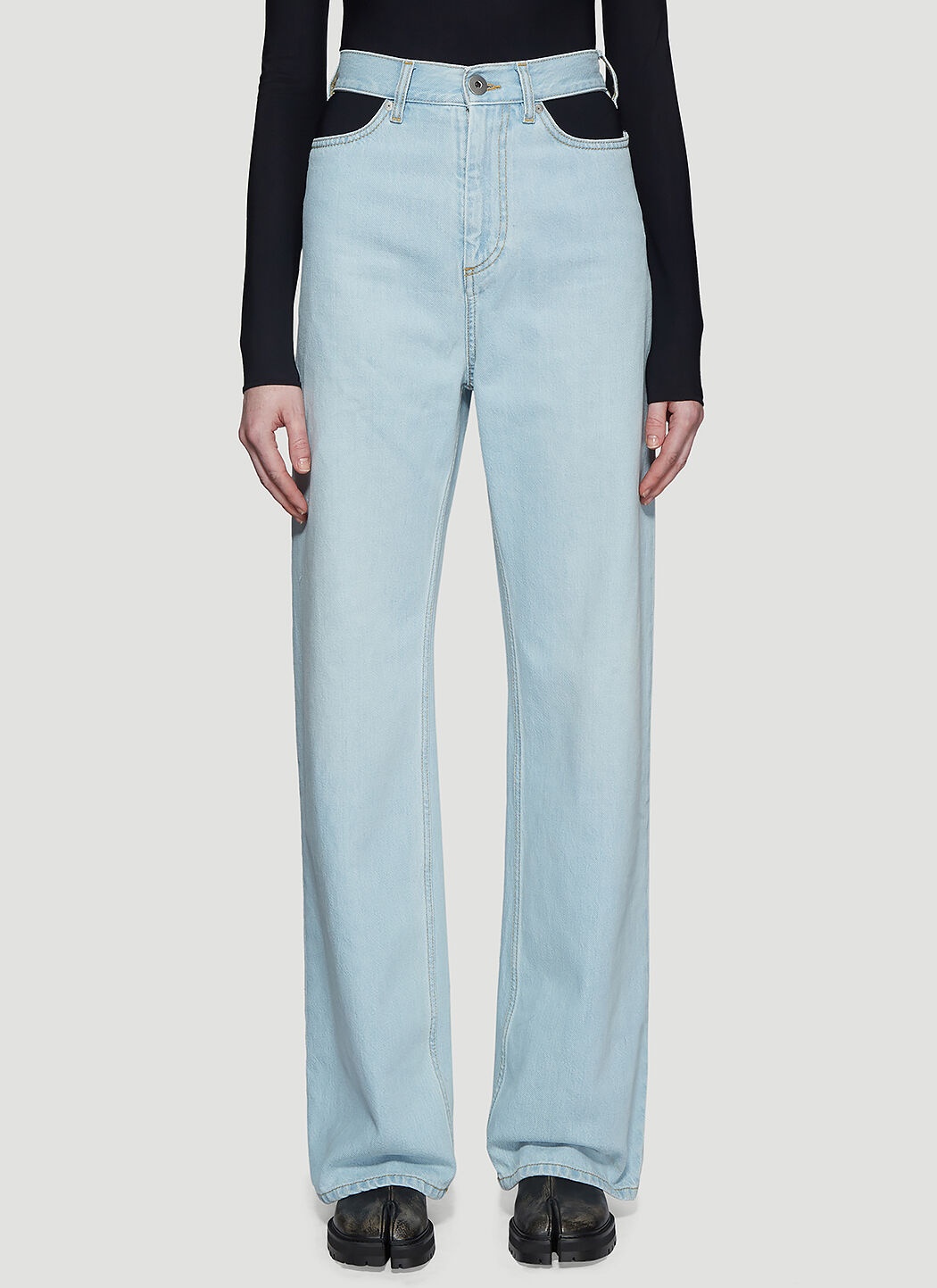 Cut-Out Jeans - 1