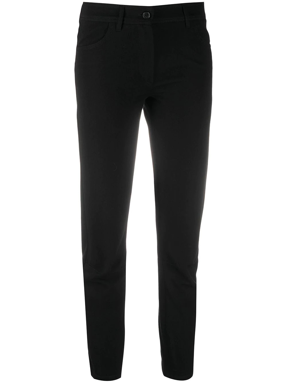 cropped straight-leg trousers - 1