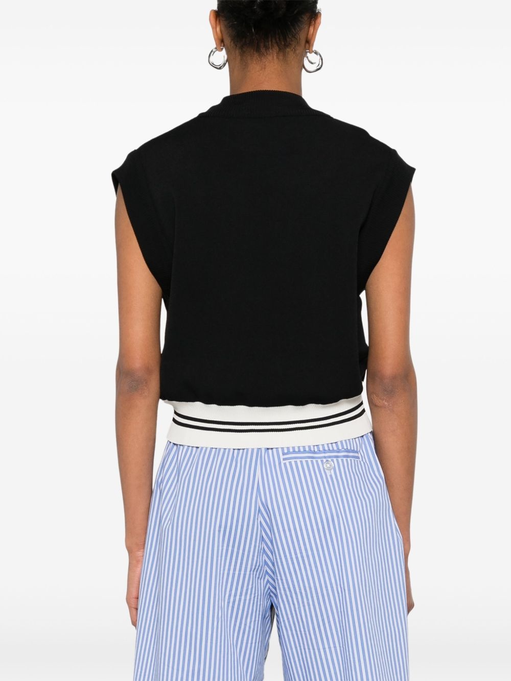 crew-neck vest - 4