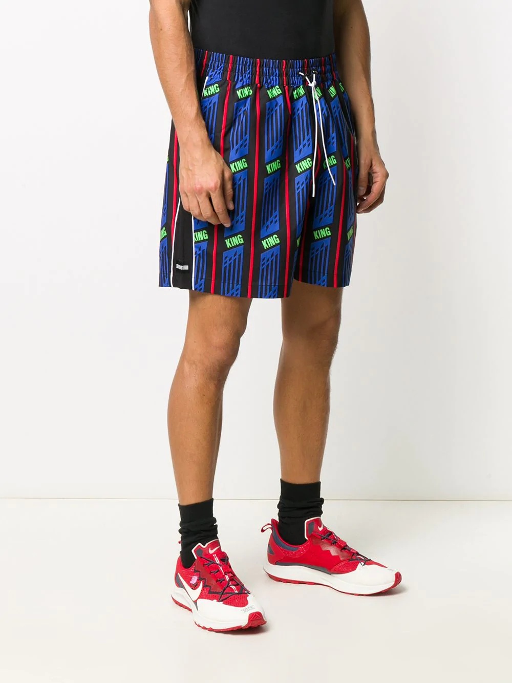 King print track shorts - 3