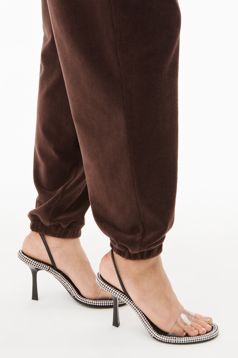 LOGO ELASTIC JOGGER IN STRETCH CORDUROY 6