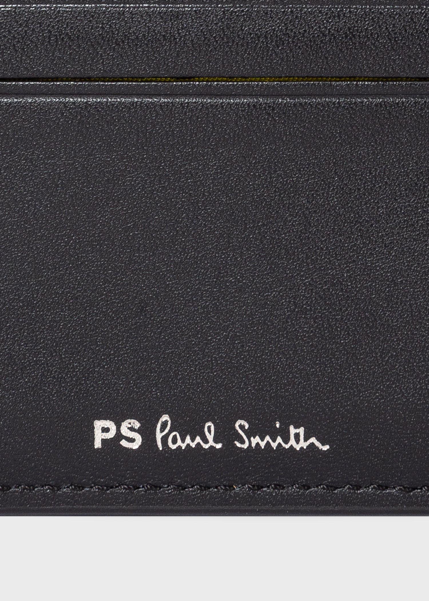 Black 'Zebra' Leather Credit Card Holder - 4