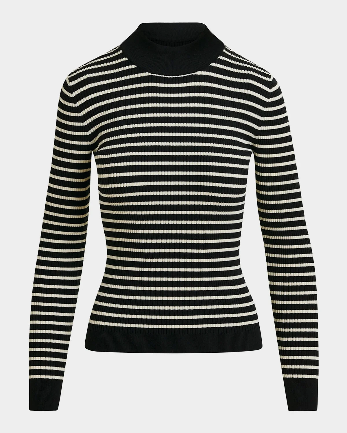 Ifrancis Striped Mock-Neck Sweater - 1