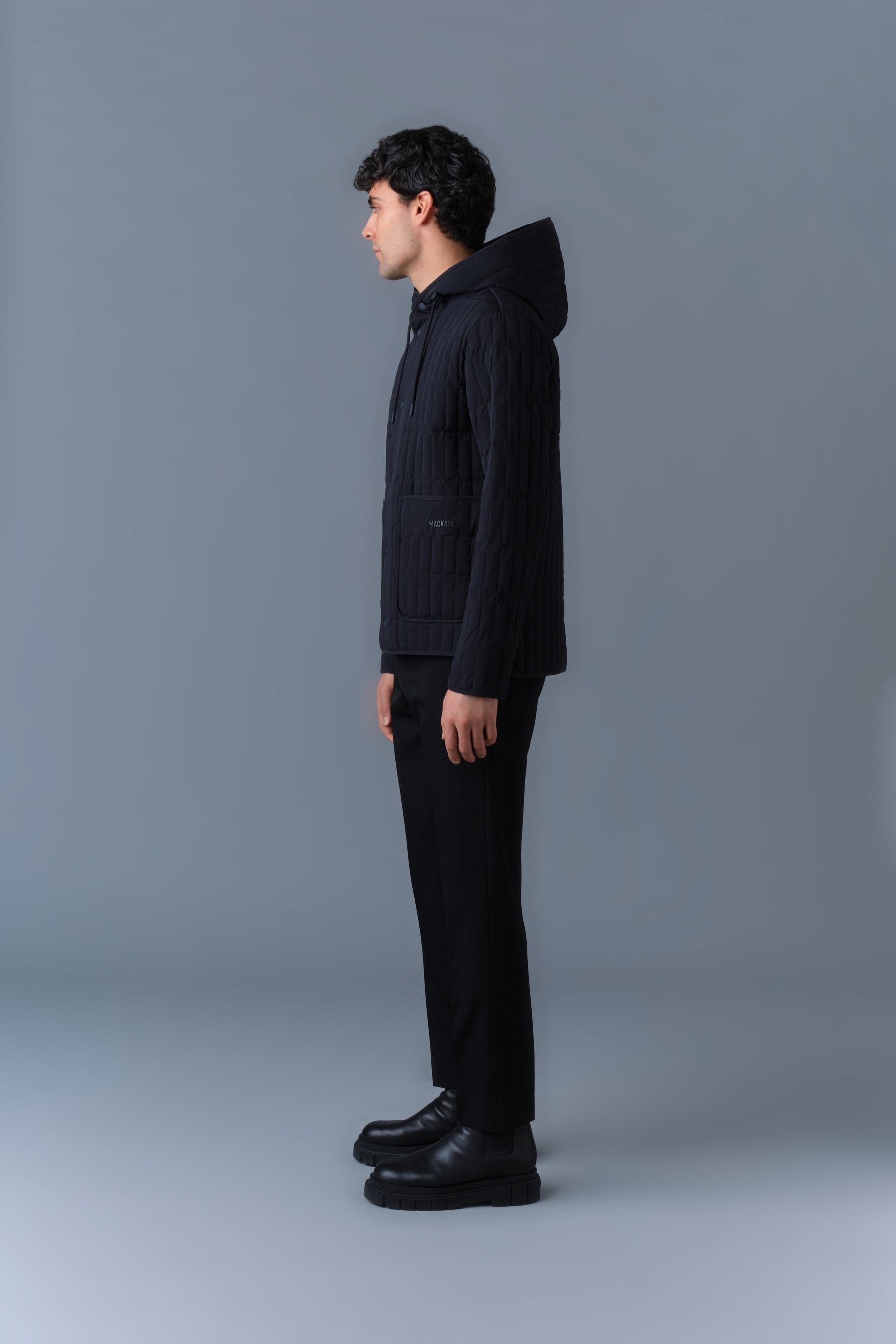 MILES Light Down Vertical Quilted Jacket - 3