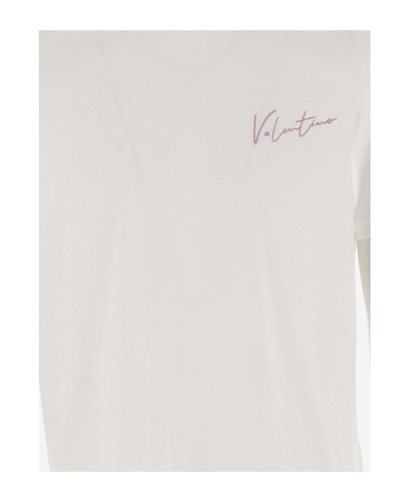 White Cotton T-shirt - 3