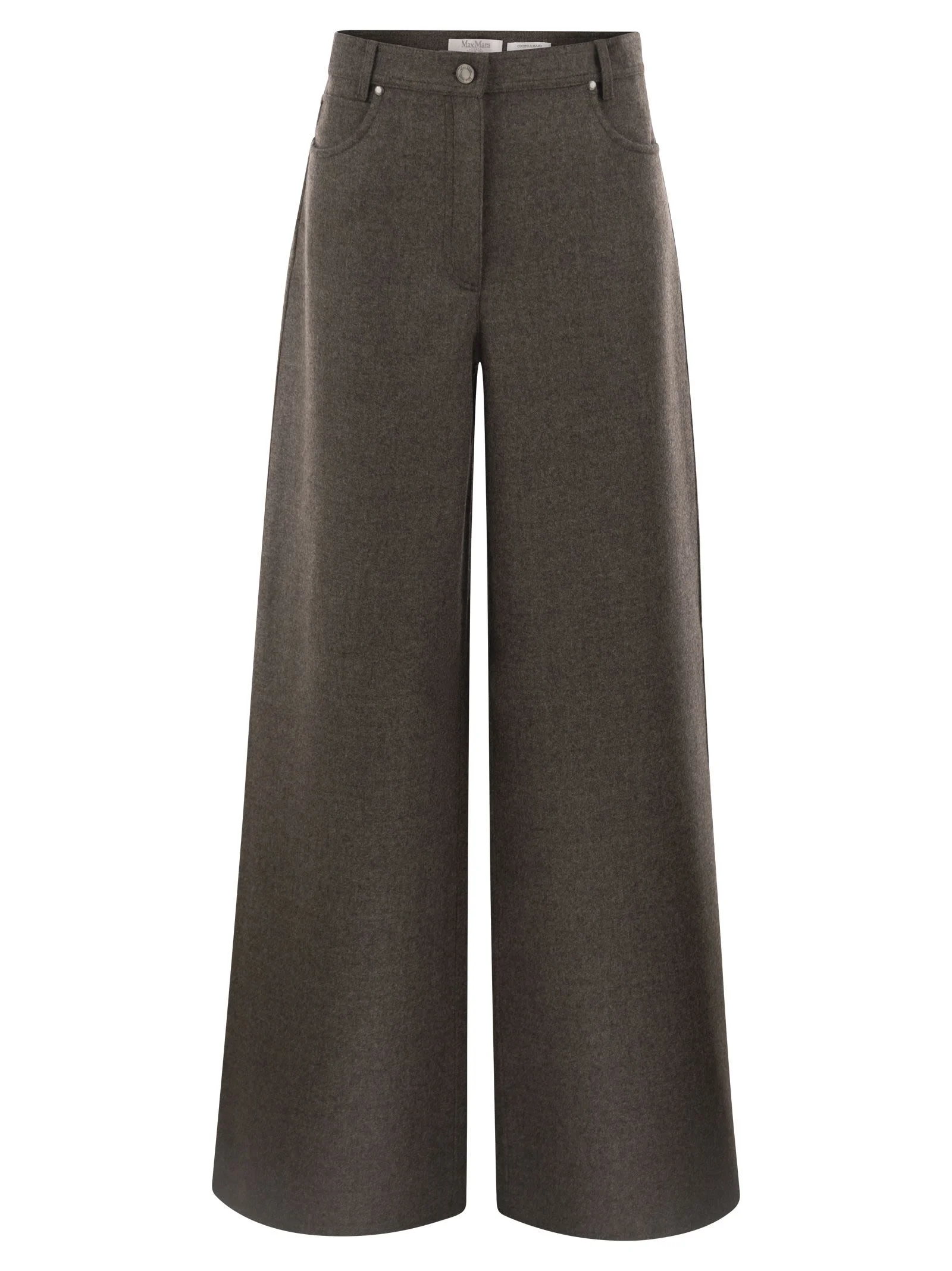 Max Mara Women Mxsgennaio - Pure Virgin Wool Wide-Leg Trousers - 1