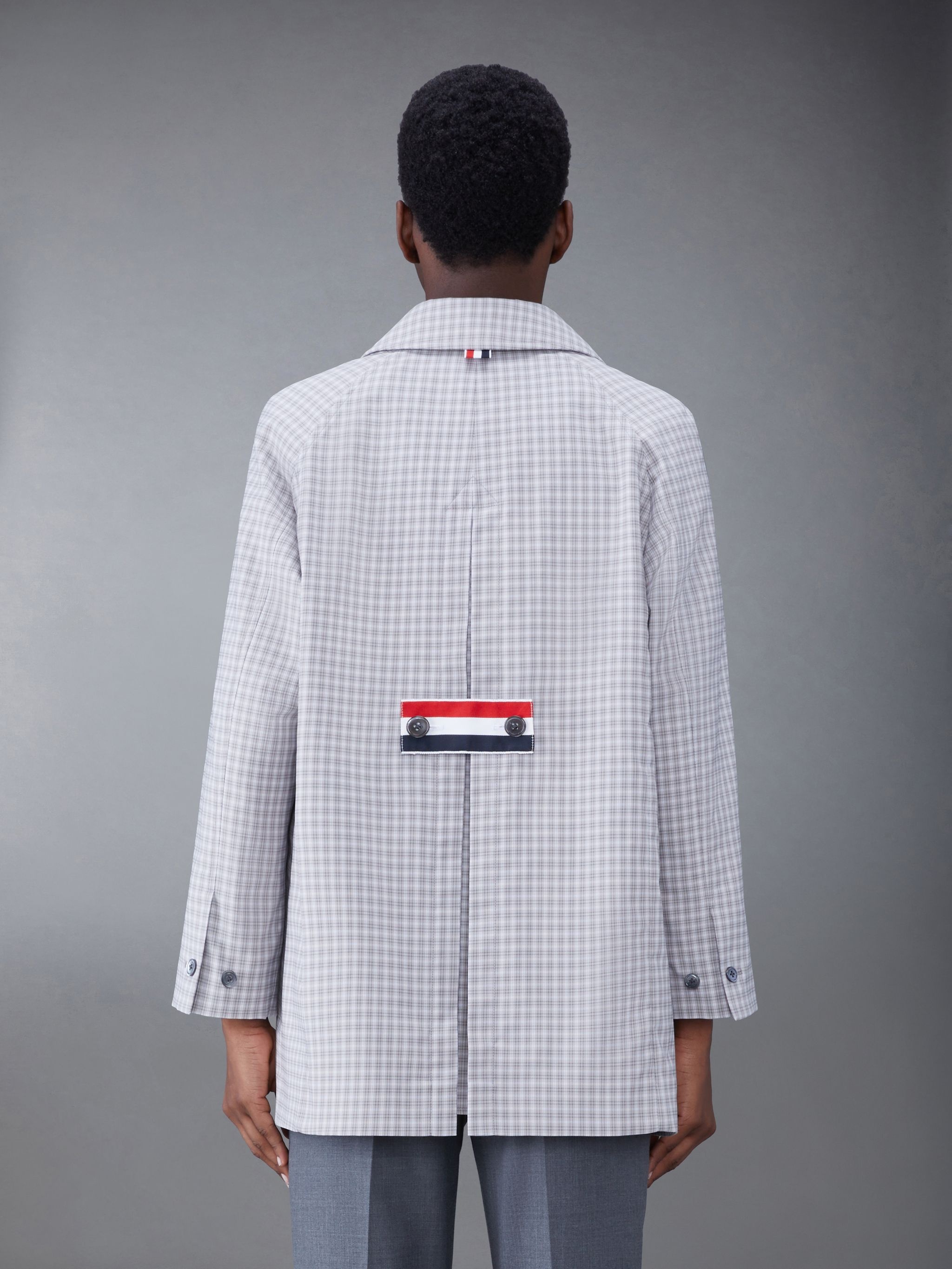 Check Tech Canvas Cropped Car Coat - 2