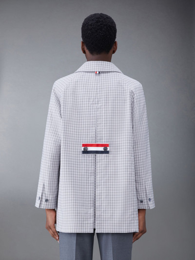 Thom Browne Check Tech Canvas Cropped Car Coat outlook