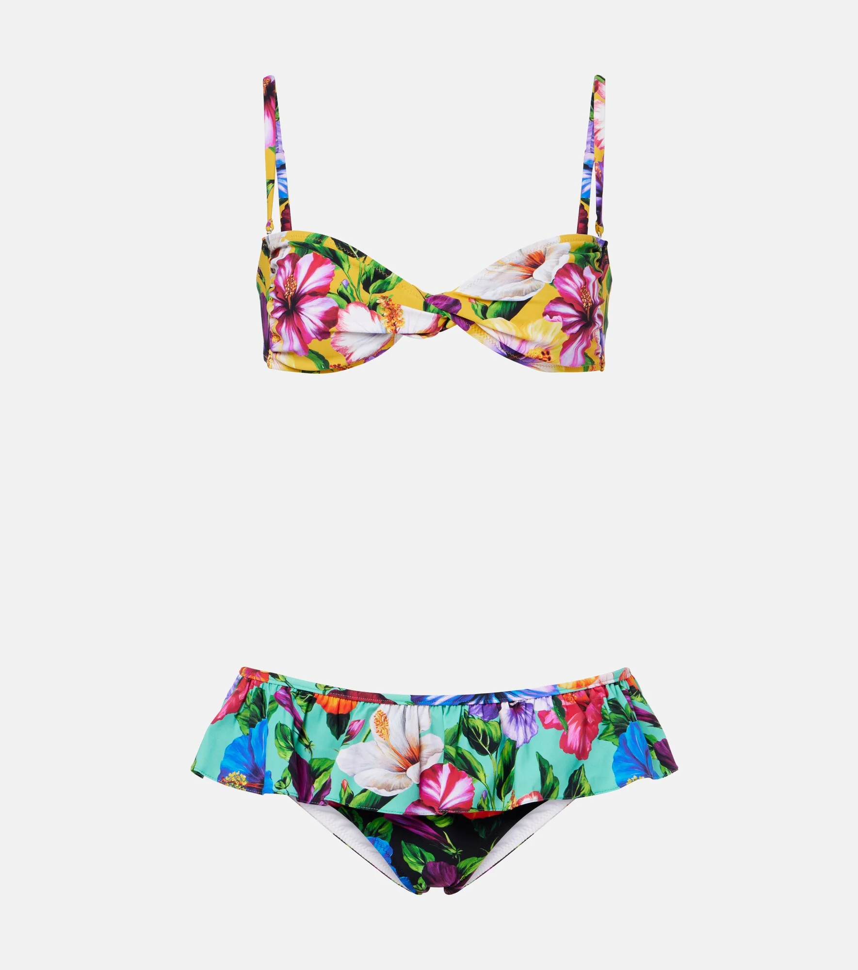Floral bikini - 1