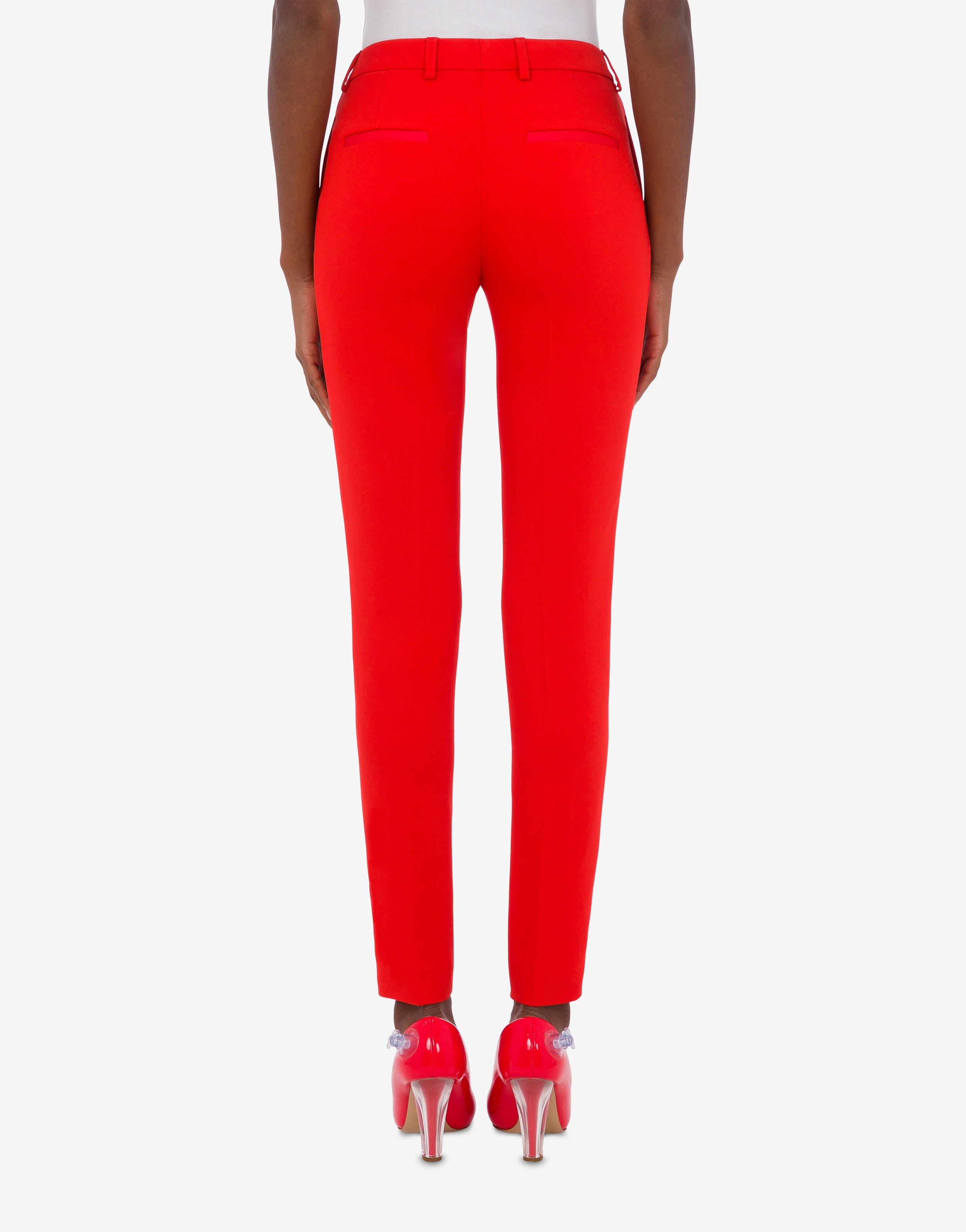 SATIN DETAILS CADY TROUSERS - 3